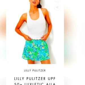 NWT Lilly Pulitzer Aila Skort Multi Via Parigi Sz Med